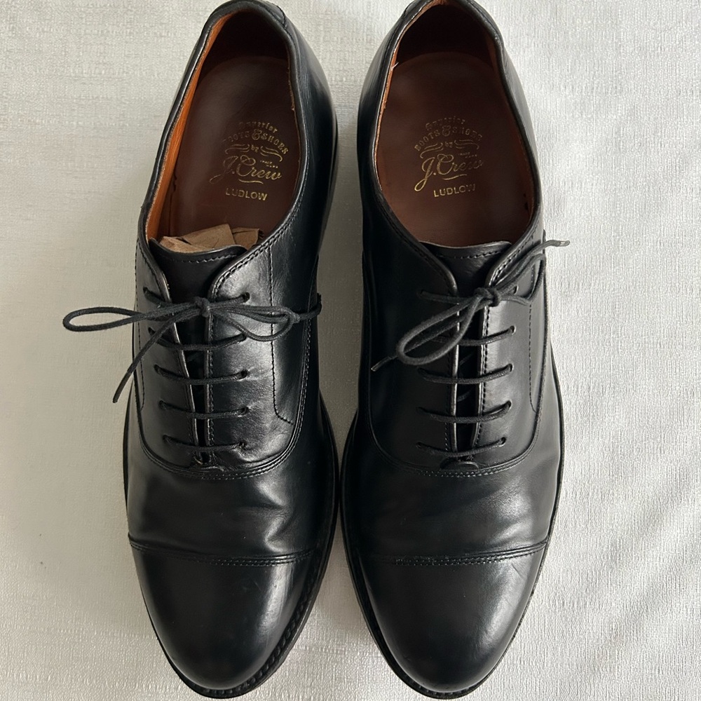 EUC J Crew Ludlow Cap Toe Leather Oxfords - Picture 6 of 15